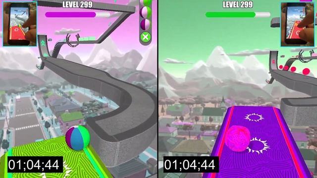 Ball Race Against Time in Rolling Ball Sky Escape - BEACH BALL vs MAGMA BALL | Race 212 смотреть онлайн