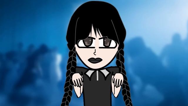 Танец Уэнсдей - Анимация Чиби ! смотреть онлайн