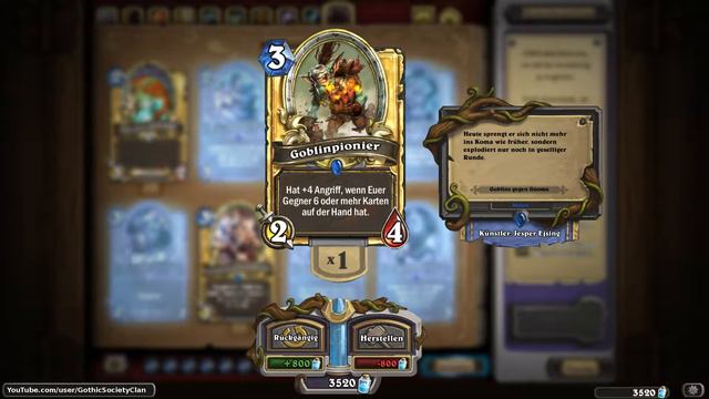 [HS] [Golden Cards] - [Goblins gegen Gnome] - Goblinpionier | Goblin Sapper смотреть онлайн