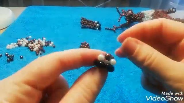Diy Reindeer? From Beads. Олени из бусин ?. Часть #2.