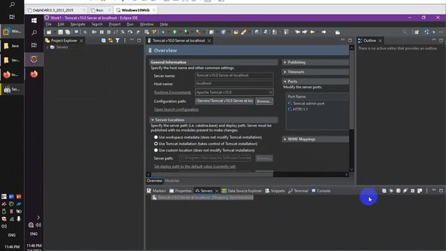 Java Eclipse Change Server Tomcat Setting شرح смотреть онлайн