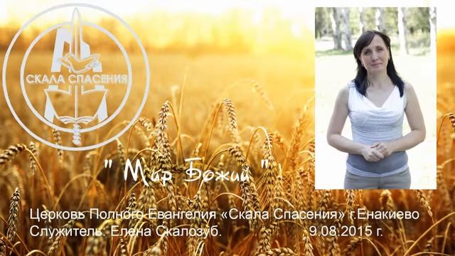 служение 9 08 2015 Скалозуб Елена Мир Божий смотреть онлайн
