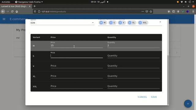 How to Set Up Product Variations Options - using Laravel Vuejs Vuetify for E-commerce смотреть онлайн