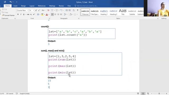 Python Lecture24(Method of List, Nested List) смотреть онлайн