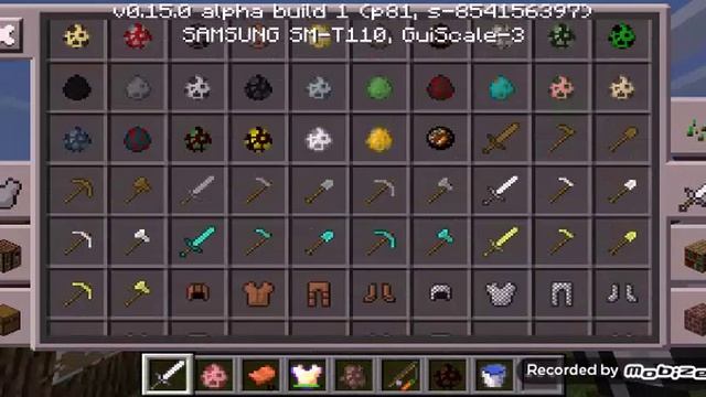 Minecraft 0.15.0 Alpha Build 1 Apk.