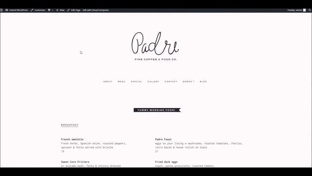 Padre WordPress Theme - Building a Page With Visual Composer смотреть онлайн