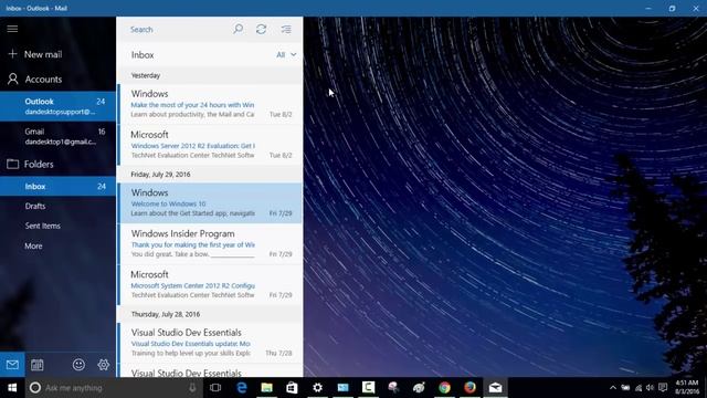 Setup Windows 10 Mail App смотреть онлайн
