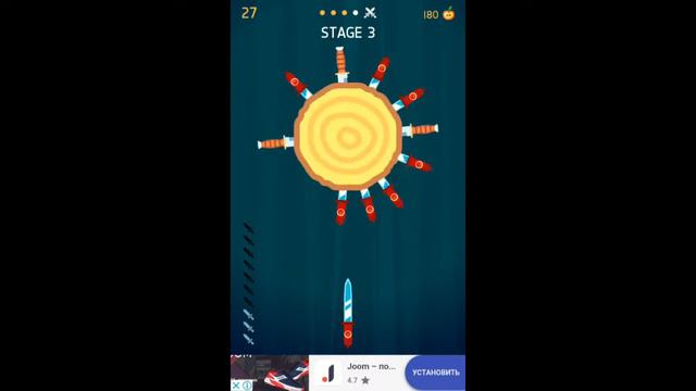 Knife Hit самая популярная игра ! смотреть онлайн