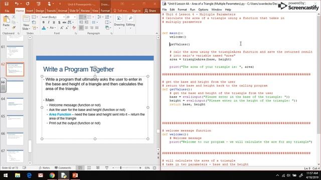 CS in Python - Unit 6 Video 4C - Returning Multiple Values to a Calling Function смотреть онлайн