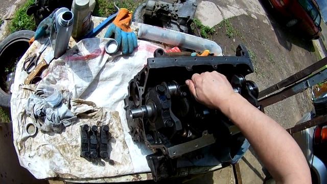 затяжка коленчатого вала на мазде 626 смотреть онлайн