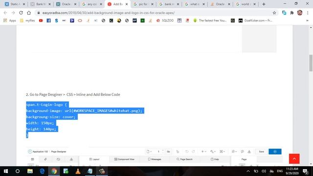 how to design login page in oracle apex 19 1 version? سنګه کولی شو د بیګرونډ تصویر بدل او لوګو ولګو смотреть онлайн