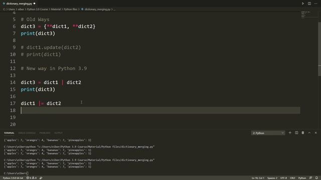 Python Tutorial - Dictionary Merging смотреть онлайн