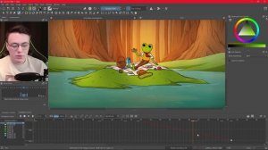 Ключевая анимация в Krita: параллакс, кривые и координаты // Для начинающих ?