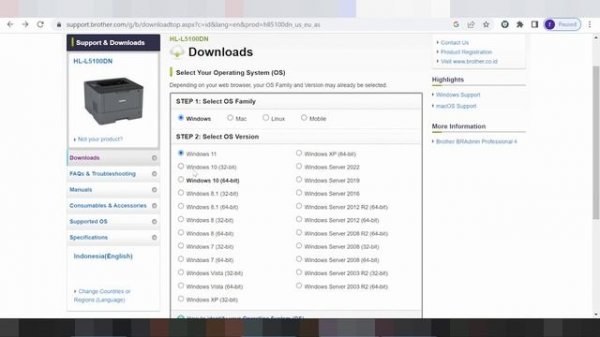 Brother HL-L5100DN Driver Download and Setup Windows 11 Windows 10,Mac 13, Mac 12, Mac 11