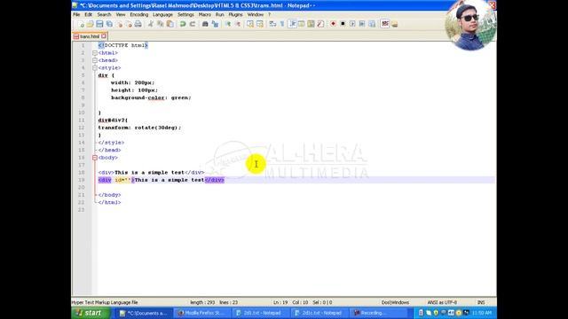 10 Web Design । ওয়েব ডিজাইন। Set up Background Image, Tex Effect, Rotate, Transition Effect, CSS смотреть онлайн