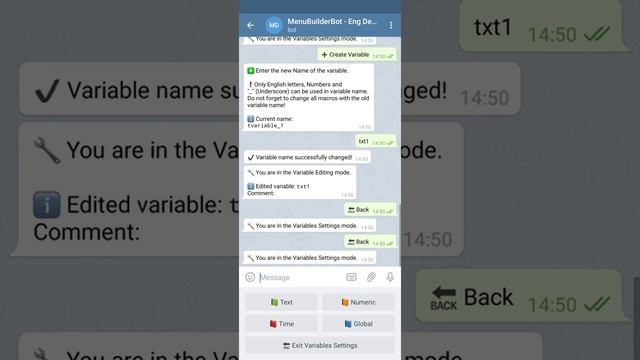 Menu Builder [EN] - 006 - Text Variable - [Create Bot Telegram] смотреть онлайн