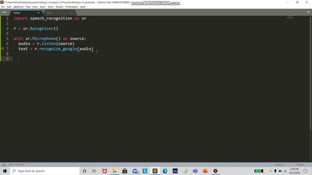 BREAKING THE AI #4 |speech recognition module |pip installation| Creating Something like Talking To смотреть онлайн