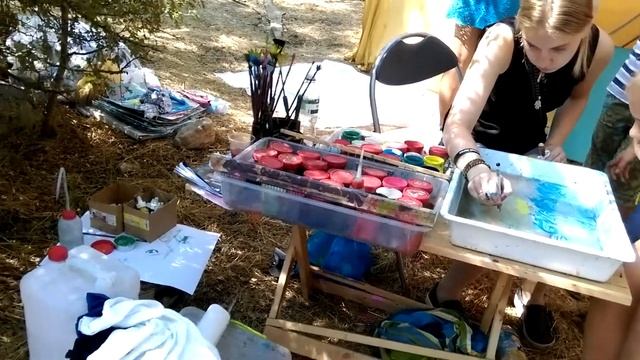 техника рисования Эбру смотреть онлайн