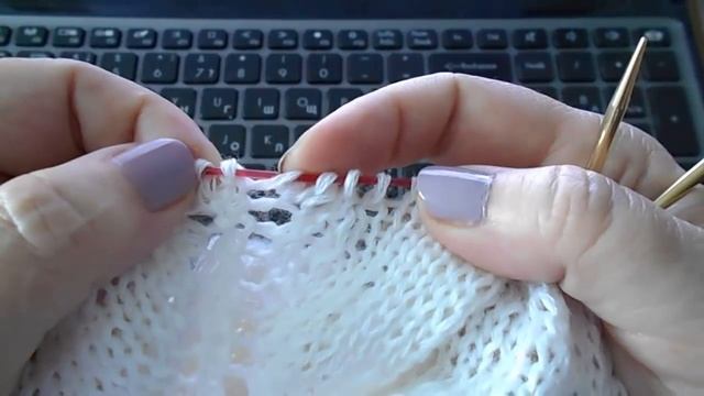 Шаль спицами Холода (Холден) - красивая, ажурная... #ЛюдмилаТен смотреть онлайн