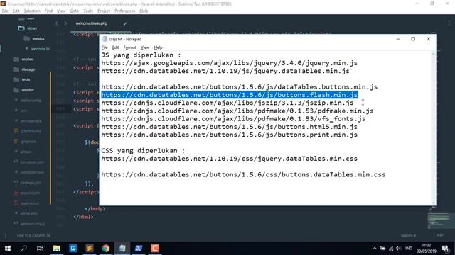 Export Excel, PDF, CSV dan Print langsung menggunakan Datatables PHP Laravel смотреть онлайн