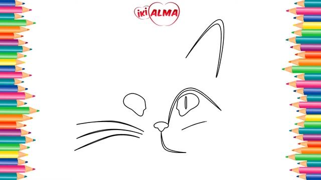 Учимся рисовать лицо котёнка смотреть онлайн