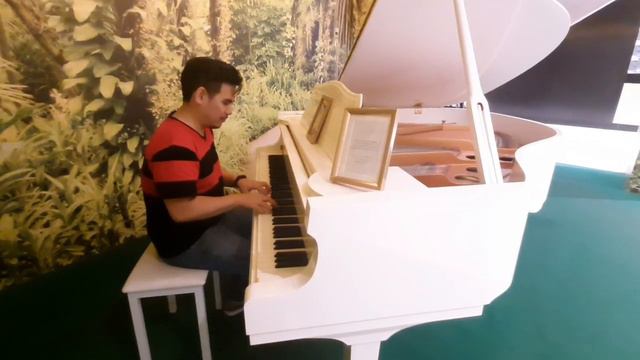 We found a WHITE GRAND PIANO! смотреть онлайн