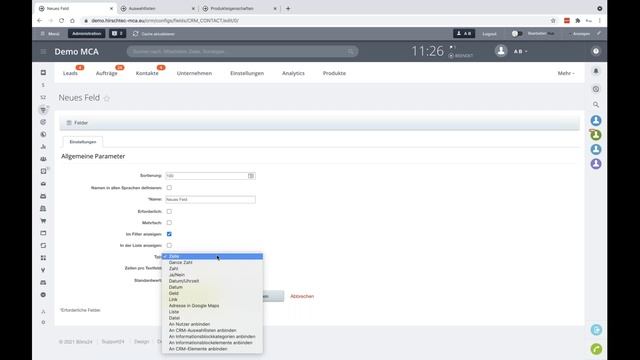 Bitrix24 CRM Einstellungen Overview смотреть онлайн