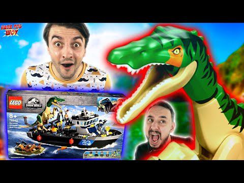 ЛЕГО ДИНОЗАВРЫ МИР ЮРСКОГО ПЕРИОДА И ПАПА БОБ - ВСЯ СБОРКА LEGO JURASSIC WORLD НА ПАПА РОБ ШОУ! смотреть онлайн