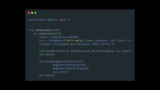 Manim Example | WiggleOutThenIn Animation Effect смотреть онлайн