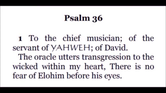 Sword of the Spirit Biblical Teachings: Psalm 36 "Prayer Response Message" смотреть онлайн