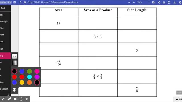 Math 9 Lesson 1.5 Squares and Square Roots смотреть онлайн