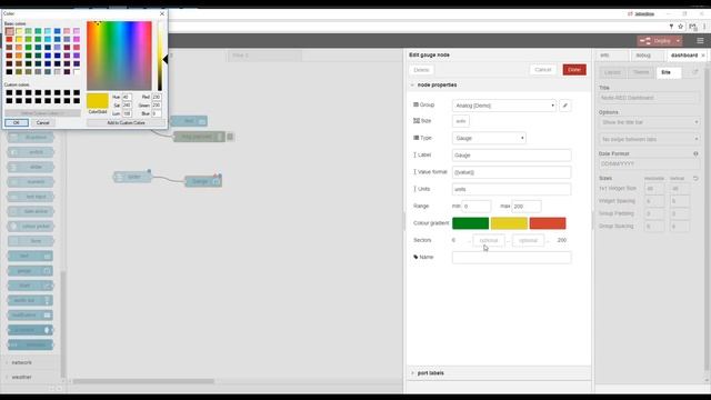 Node-Red Dashboard Tutorial смотреть онлайн