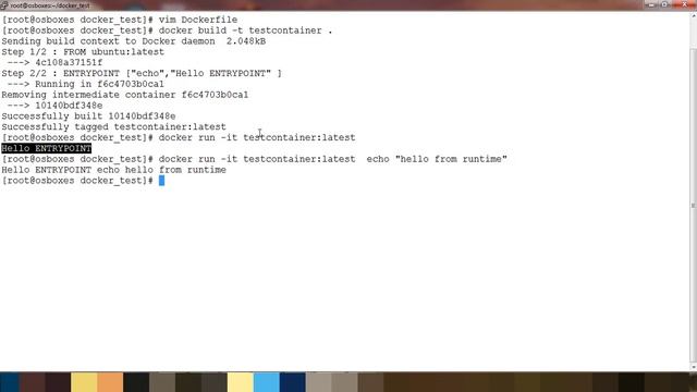 Difference between CMD and ENTRYPOINT смотреть онлайн