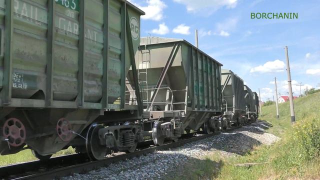 АГРЫЗ 3ТЭ10У-0071 С ГРУЗОВЫМ ПОЕЗДОМ  2TE10M  10D100