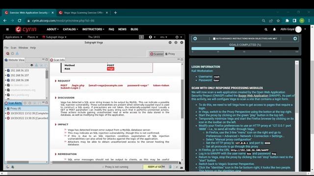 Vega Web Application Security Analysis смотреть онлайн