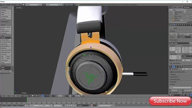 Razer Kraken v2 headphones 3d model for blender free downloads (file) смотреть онлайн