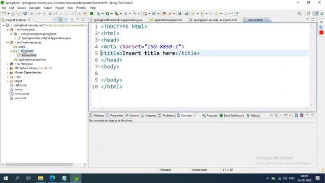 Spring Boot + Spring Security - How To Change Default Username and Password | Java Inspires смотреть онлайн
