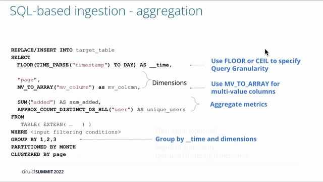 Druid Summit 2022: Apache Druid 24.0 New Feature- SQL Based Ingestion смотреть онлайн