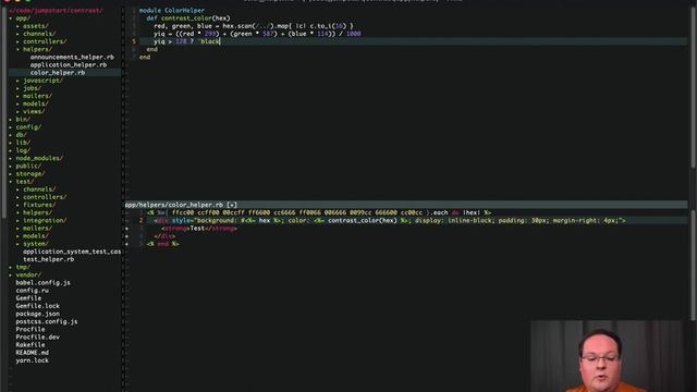 Contrasting Colors with YIQ and Helper Tests in Rails смотреть онлайн