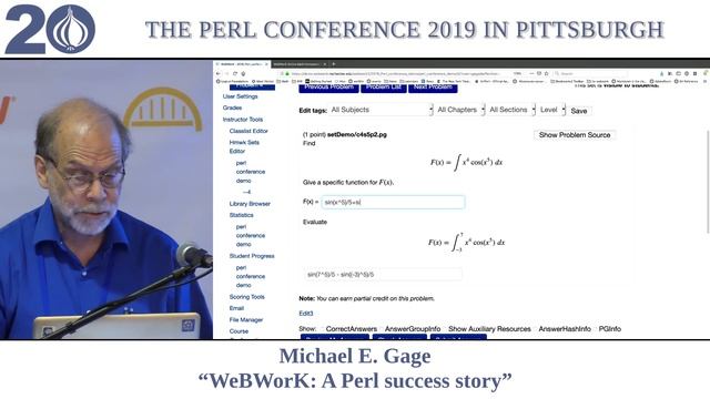 Michael Gage - "WeBWorK - A 23 year Perl success story" смотреть онлайн