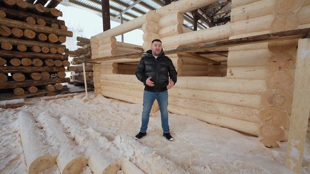 Строительство ДОМА ИЗ БРЕВНА! Бревенчатый дом - это ДОРОГО! смотреть онлайн