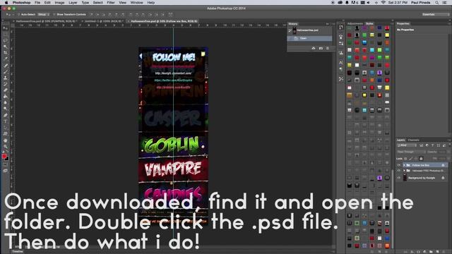 How to install Styles (Photoshop CS6) смотреть онлайн