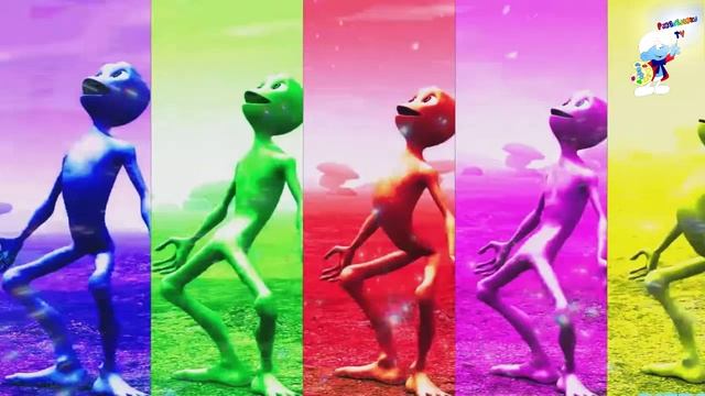 Green Alien VS  VS Patila VS Гумми Берр VS Me Kemaste Забавный ветной танцевалльный Челлендж