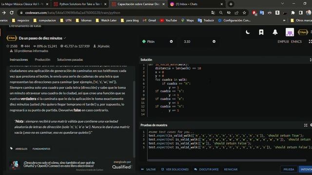 Codewars, Python, Kata 6, Take a Ten Minutes Walk смотреть онлайн