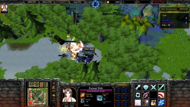 Anime Release Battle - Ryougi Shiki - Warcraft 3 смотреть онлайн
