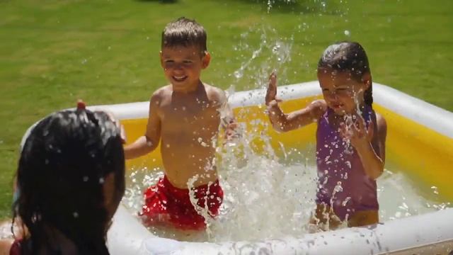 Детский бассейн с навесом Семейный 157 см, клапан, Intex, 57470