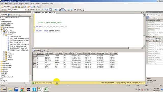 select empty row in sql server смотреть онлайн