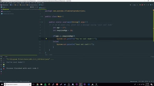 Java Complete Tutorial Ep. 9 - If & Else-If Statements смотреть онлайн
