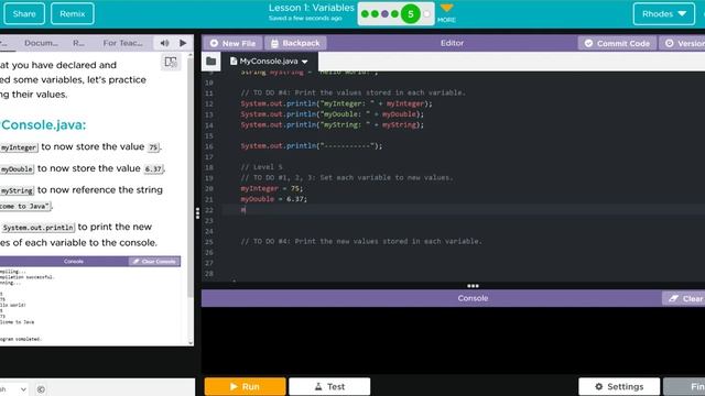 AP CS A - Code.org: Unit 2: Lesson 1 #5 (2022) смотреть онлайн