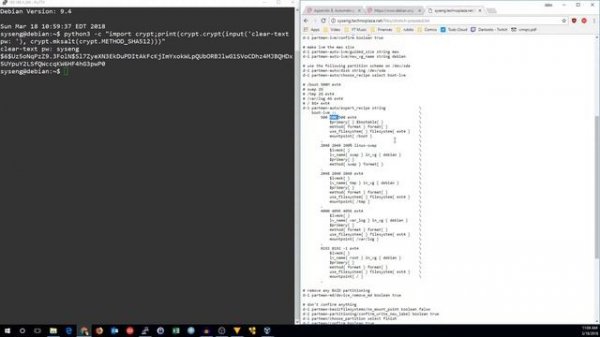 Automated Debian Install with Preseeding